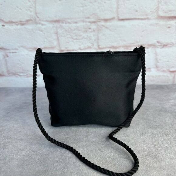 Bechamel Satin Mini Shoulder Bag Black - Picture 1 of 9